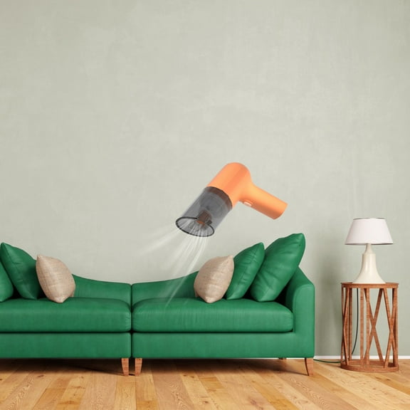 Latrodar Portable Handheld Car Vacuum Cleaner Vacuum Cleaner Wet Safe&Non-Toxic d Goods Dirt Cleaner Orange 8x6.8 Inch Home Gadgets