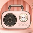 thumbnail image 1 of Latrodar Portable Retro Speaker, Bluetooth Sound System, Budget-Friendly eless, Mini Handheld Pink 8x4.8 Inch Home Decor, 1 of 4