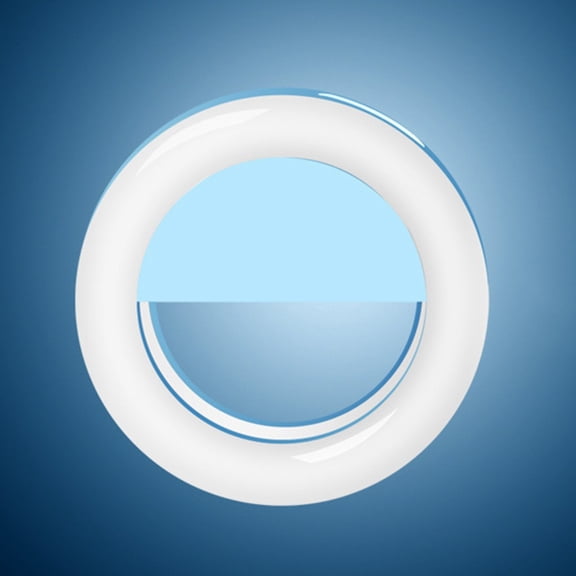 Gecau Portable Selfie Light,LED Light, Stereo Light,3- Brightness Meticulously Crafted Blue 3.4x3.4 Inch Home Stuff