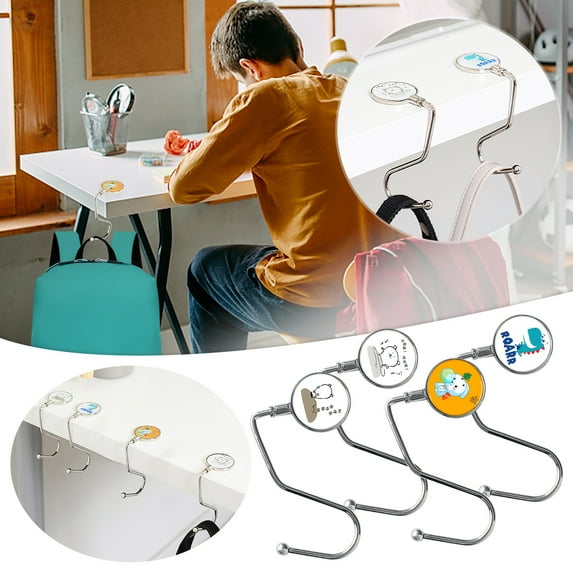 Latrodar Purse Hook for Table Bag Hook Backpack Hanger Desk Bag Hook Waterproof Entryways Metal Wall Hooks Small Towel Hooks for Jackets Bathroom Accessories Labor Day 1PC