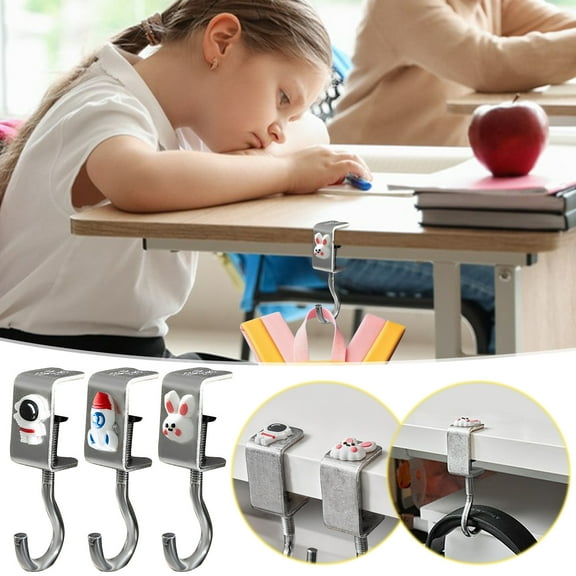 Latrodar Purse Hook for Table Bag Hook Bag Hanger Desk Bag Hook Easy Installation Offices Rotatable Metal Bathroom Hooks Small Bathroom Hooks for Birdfeeder Over the Door Hanger Mother's Day 1PC