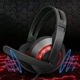 thumbnail image 1 of Latrodar Red Light Effect Luminous Headset Headset Secure h Microphone Headset Black Home Stuff, 1 of 5