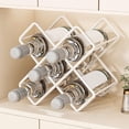 thumbnail image 1 of Latrodar Refrigerator Wine Rack Wine Storage Wine Cabinet Accessories Bottle Tray Display Rack Diamond Beer Wine Racks White Upgraded 12.4x7.2 Inch, 1 of 5