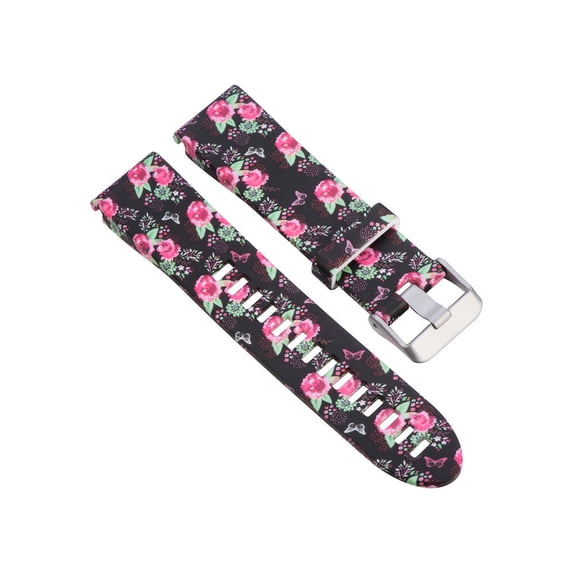 Latrodar Replacement Rubber Watch Wrist Strap For 5 GPS Watch Meticulously Crafted Black Home Essentials