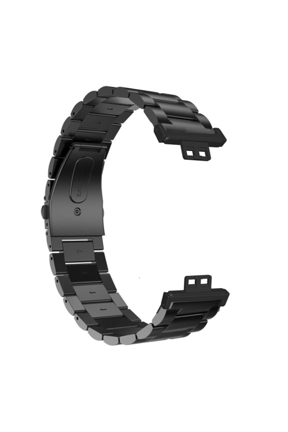 Latrodar Replacement Stainless Steel Bracelet Smart Watch Strap For Watch FIT High Durability Black 8x0.8 Inch Home Essentials