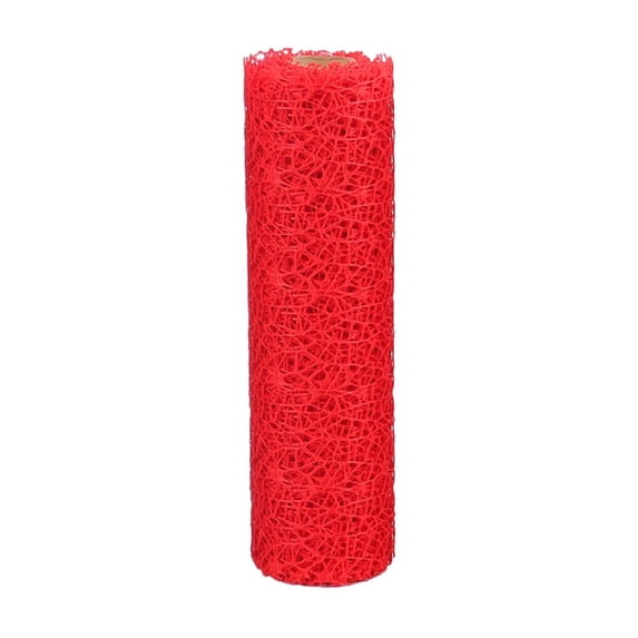 Gecau Roll Of Tape Diy Tape Tulles For Crafts Fabric Display Packing Of Flowers Tape Polyethylene Mesh Ribbon Tulles Mesh Crafts Decoration For Children Budget-Friendly Red 12x3
