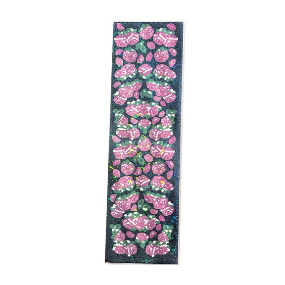 Latrodar Rose Photo Decoration Sticker Long-Lasting Diary Flower Sticker Hot Pink 7.6x2.2 Inch Home Gadgets