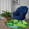 thumbnail image 1 of Gecau Round Green Moss Carpet, Imitation, Floor Mat For Bedroom And Eco-Friendly Material Blanket For Bedroom Green Home Tools, 1 of 5