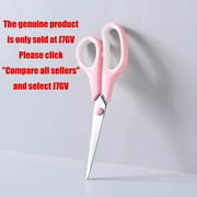 Latrodar Rubber Stainless Steel Macarons Color Design Scissors Office Supplies Color Student Stationery Scissors Pink Upgraded 3.6x0.4 Inch