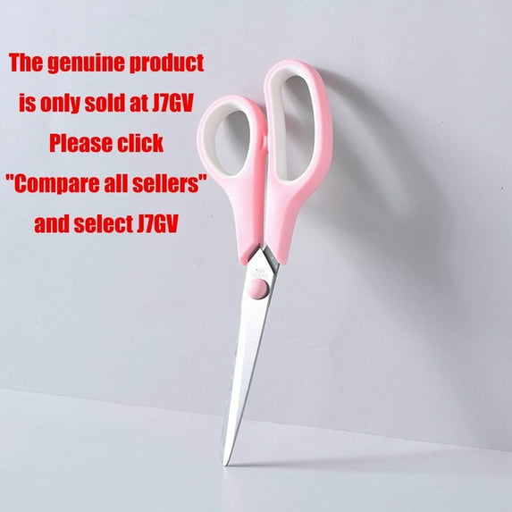 Latrodar Rubber Stainless Steel Macarons Color Design Scissors Office Supplies Color Student Stationery Scissors Pink Upgraded 3.6x0.4 Inch
