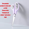 thumbnail image 1 of Gecau Rubber Stainless Steel Macarons Color Design Scissors Office Supplies Color Student Stationery Scissors Purple Safe&Non-toxic 3.6x0.4 Inch, 1 of 3