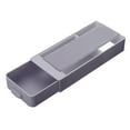 thumbnail image 1 of Latrodar Self Stick Pencil Tray Desk Table Storage Drawer Organizer Box Under Desk Stand Gray Party Favor 4x1.2 Inch, 1 of 4