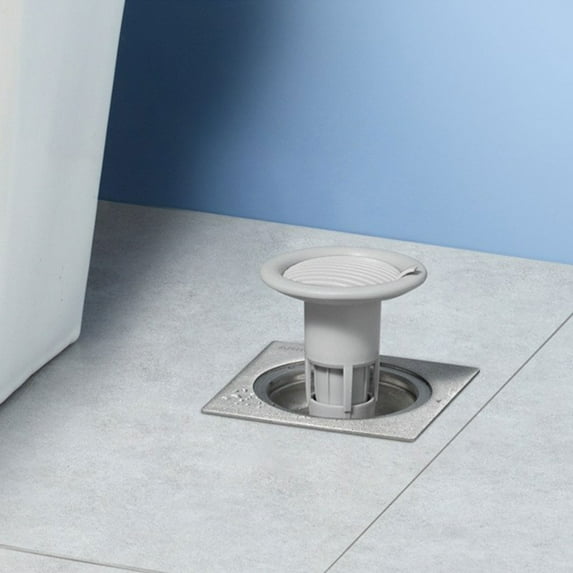 Latrodar Shower Floor Drains Backflow Preventer Valves Sewer Core Anti-Odor Creative ins Plug Drains Core Gray 3.6x3.6 Inch Home Gadgets