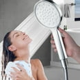 thumbnail image 1 of Gecau Shower Head With Handheld High Pressure Body Coverage Powerful Rain Showerhead Shower Head With Filter Function For Bathroom Upgrade Best of Both Worlds Silver 10x3.2 Inch, 1 of 5