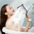 thumbnail image 1 of Latrodar Shower - High-Pressure Handheld Showerhead - Hard Water High Pressure7 Creative Can Be Used For Home Silver 10.4x4.8 Inch Home Tools, 1 of 5