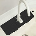 thumbnail image 1 of Latrodar Sink Faucet Mat Sink Splashing Guard Draining Pad Faucet Water Catcher Mat For Kitchen & Bathroom Black Durable 4x1.2 Inch, 1 of 5