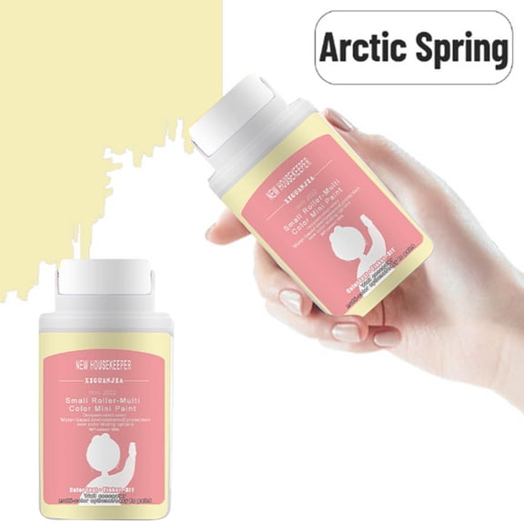 Latrodar Small Roller Wall Patching Brush, Wall Repair Paste Roller, For DIY Repair Removel Wall Advertisements Dirty Shoe Prints-100ml Yellow Safe&Non-toxic 2.