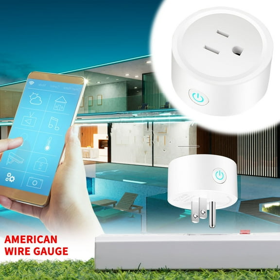 Latrodar Smart Socket WiFi Smart Plug 16A Power Long-Lasting Control USA Standard white Home Gadgets