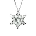 thumbnail image 1 of Latrodar Snowflake Pendant Necklace Clavicle Chain Light Temperament Christmas Up to 50% Off, 1 of 1