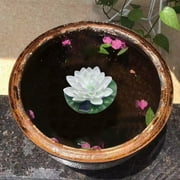 Gecau Solar Pool Lights, 1 Pack Floating Hollandia Flower For Long-Lasting ng Solar Pond Light. White Home Tools