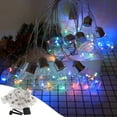 thumbnail image 1 of Latrodar Solar String Lights Outdoor, Light Strings With 20 LED Filament Non-Toxic Patio Party Wedding Clear Home Gadgets, 1 of 5