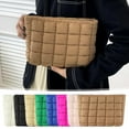 thumbnail image 1 of Latrodar Solid Color Bag Checkered Down Bag Fashionable And Versatile Casual And Stylish Small Bag Home Gadgets D Nylon Clearance Sales, 1 of 5
