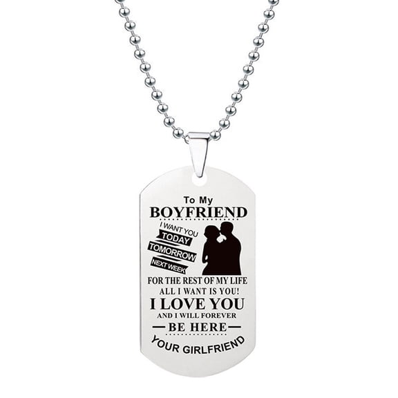 ufeghfjh Stainless Steel Tag Necklace Family Friend Gift Unisex, Remember You Are Braver Than You Father Mom To Son Daughter-Chain Pendant MultiUp to 60% Off