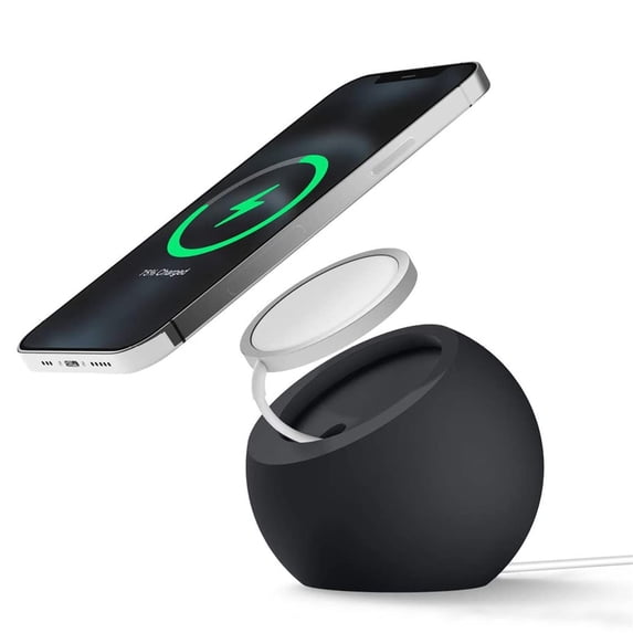 Gecau Stand Charging Dock For Wireless Charging Stand For Charging Base Meticulously Crafted Black Home Essentials