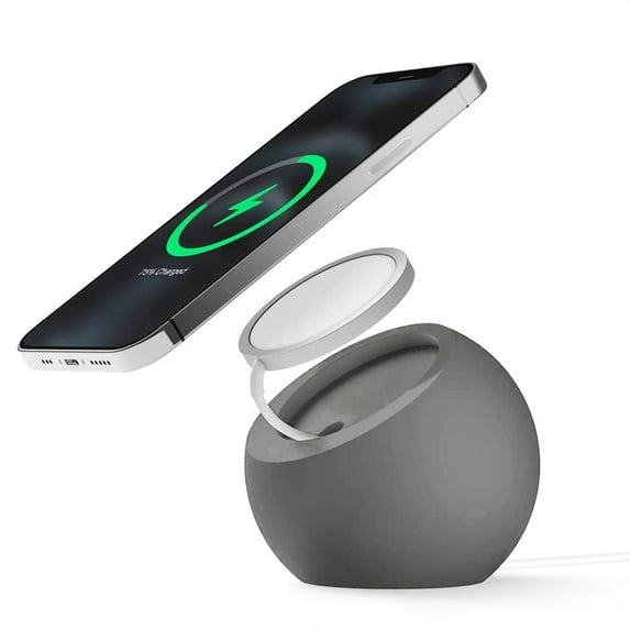 Gecau Stand Charging Dock For Wireless Charging Stand For Charging Base Well-Made Gray Home Gadgets