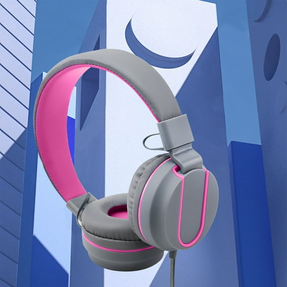 Latrodar Stereo Gaming Headset Noise Canceling Over-Ear Headset Secure ar Cups For Computer Hot Pink 7.2x6.4 Inch Home Decor
