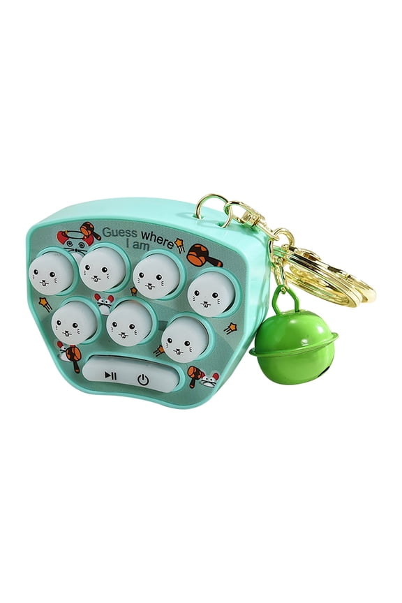 Easter Basket Stuffers Latrodar Stocking Stuffers for Kids Mini Hamster Memory Game Toy Keychain LED Electronic Hamster Button Game Console Green Upgraded 2.8x2 Inch