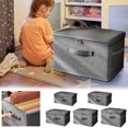 thumbnail image 1 of Latrodar Storage Containers with Lids Divided Space Saver Bag Living Room Dorm Clothes Storage Solid Cloth Storage Bins Collapsible for Comforters Blanket Clothes Sheet Toys 1PC, 1 of 4
