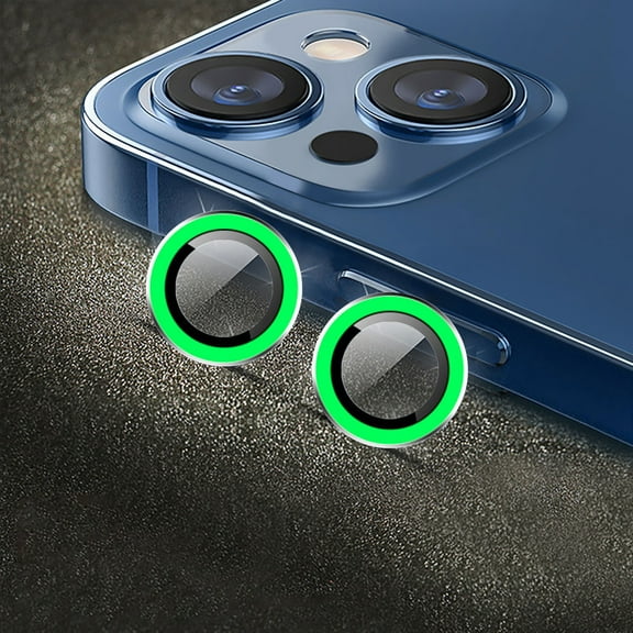 Gecau Suitable For IPhone14 (6.1inch)/14 Plus (6.7inch) Camera Lens Long-Lasting n Protector Luminous Green Home Decor