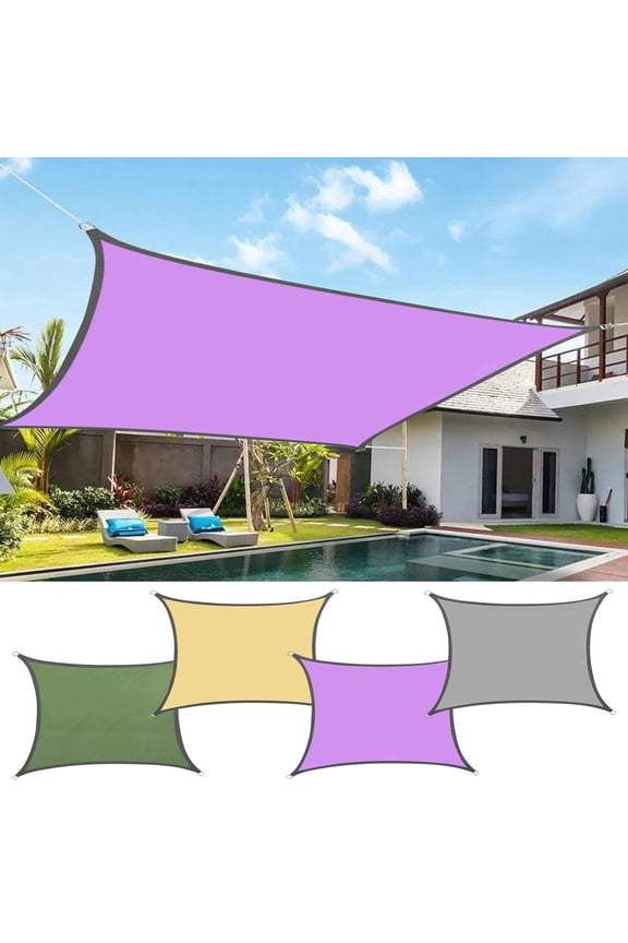 Sun Protection Triangular Shade Garden Swimming Pool AntiUV Shade Cloth Tarpaulin Apartment Essentials Color 100%Polyester Reduced Price