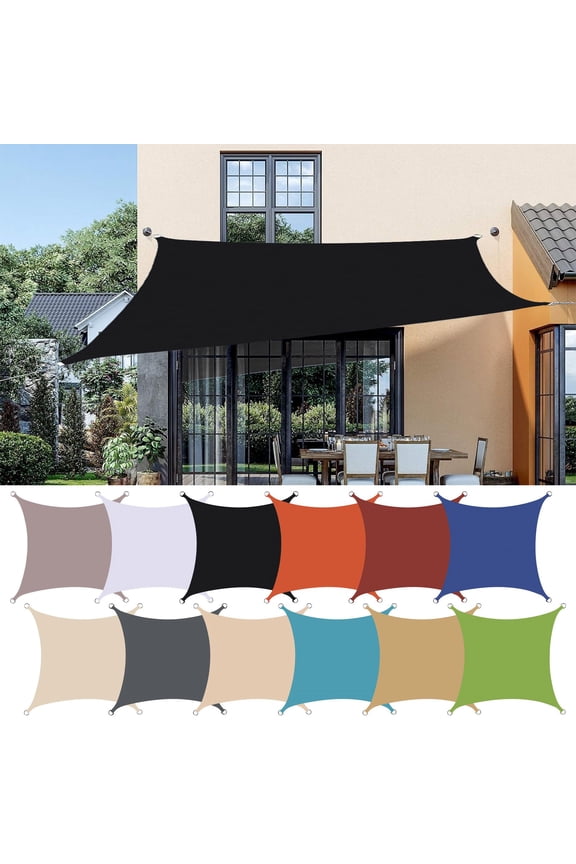 Sun Protection Triangular Shade Garden Swimming Pool AntiUV Shade Cloth Tarpaulin Home Assembly Color 100%Polyester up to 30% Off