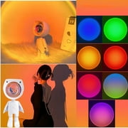 Latrodar Sunset Lamp Projector Led Lights For Bedroom Night Light RGB Lights Sun Sunlight Sunrise Lamp 10w Rotation Lighting Home/Room Decor Christmas Gifts For Wo