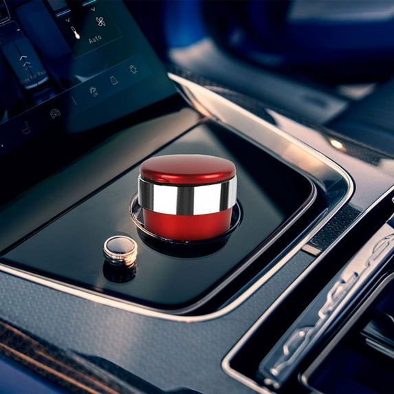 Latrodar Suspended Dazzling Ambient Light With Cover LED Lights Car Ashtray Elaborately Made Red Home Essentials