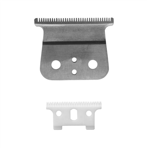 Gecau T-outliner Replacement Ceramic Blades for GTX Clipper Trim-mer Cutter Blades 2pc Eco-Friendly Material Silver 2.4x1.6 Inch Home Stuff