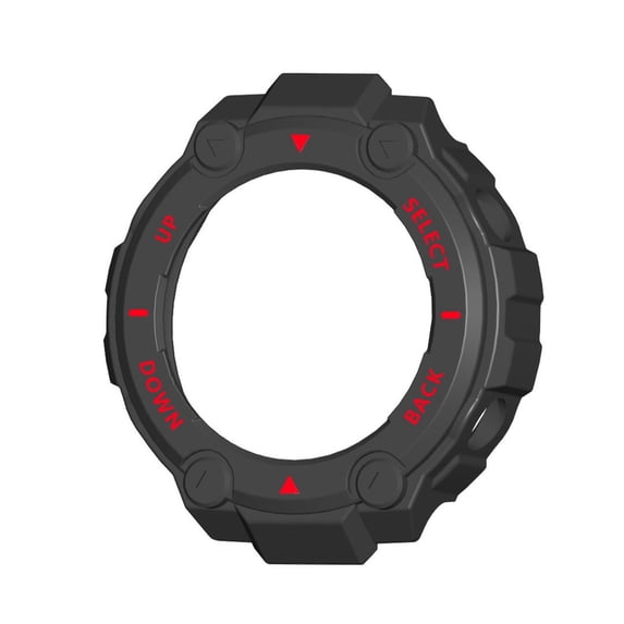 Gecau TPU Watch Protective Frame Sheath Cover For Amazfit-T-Rex Case Enduring Red Home Essentials
