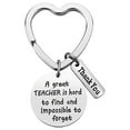 thumbnail image 1 of Latrodar Teacher Keychain Graduation Gifts 2021 Heart Teacher Appreciation Gift Silver up to 60% Off, 1 of 1