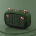 thumbnail image 1 of Latrodar The New Stereo Super Indoor Wireless Portable Mini Bluetooth Small Speaker Eco-Friendly Material Green 5.6x4 Inch Home Gadgets, 1 of 5