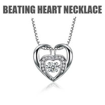 Latrodar The New Valentine's Day Heartbeat Personalized Beat Necklace Will AS show