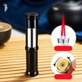 thumbnail image 1 of Latrodar Torch Lighter Cool Lighter Windproof Lighter Red Flame Regulable Inflatable Butane Lighter Suitable For Camping Outdoor Men And Women Gifts Non-Toxic Black 3.6x0.8 Inch Ho, 1 of 5