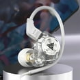 thumbnail image 1 of Gecau Translucent Cell Phone Wired Earbuds Environmentally Friendly Non-Toxic o In-line Headphones White 3.6x2.4 Inch Home Gadgets, 1 of 5
