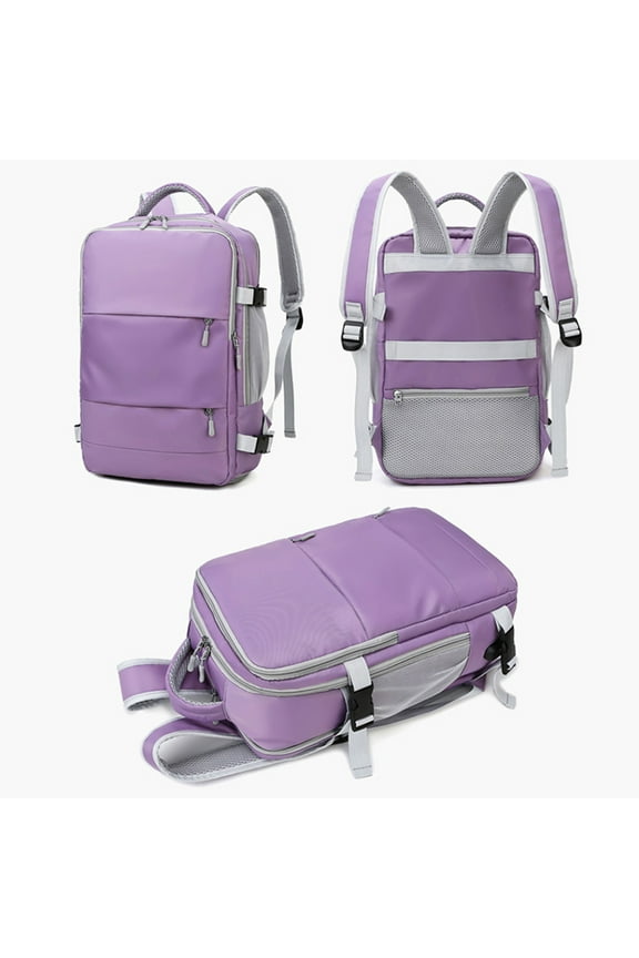 Travel Backpack For Women Men,Airline Approved Carry On Backpack,Flight Approved Sports Luggage Backpack,Casual Daypack Small Hiking Backpack Purple