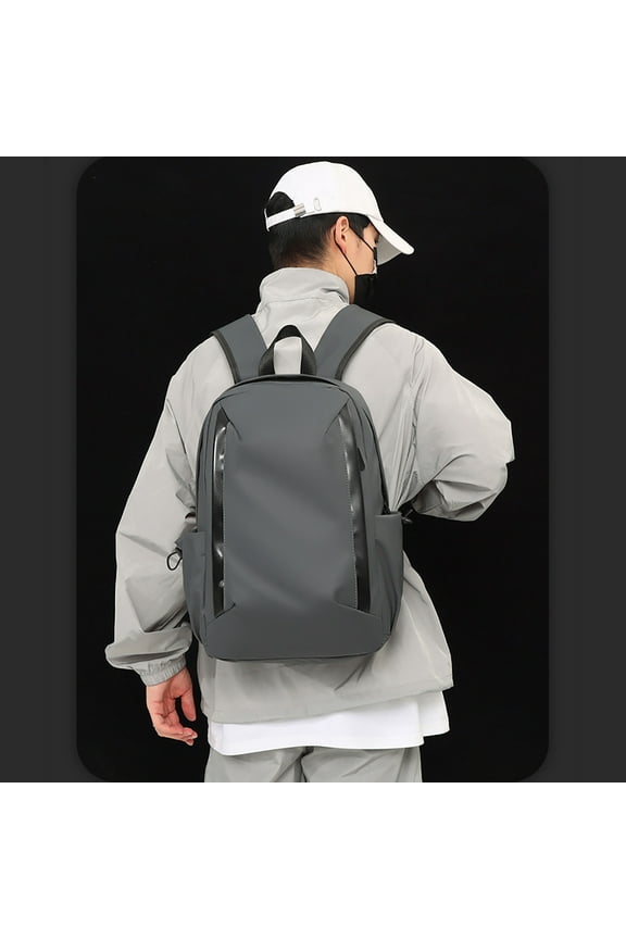 Latrodar Travel Laptop Backpack, Large Capacity Computer Backpack, Outdoor Leisure Backpack Secure Gray 14x12 Inch Home Gadgets