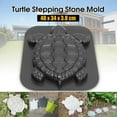 thumbnail image 1 of Latrodar Turtle Stepping Stone Concrete Safe&Non-Toxic Tortoise Garden 44CM Black Home Decor, 1 of 5