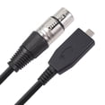 thumbnail image 1 of Gecau Type-C to XLR Public to XLR Bus XLR Female Microphone Recording Line Affordable&High-Quality as show 10x8.8 Inch Home Stuff, 1 of 4