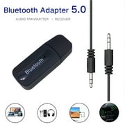 Gecau USB Bluetooth Receiver 5.0 Audio Transmitter Adapter For TV/PC Headphone Speaker Long-Lasting as show 4x2.8 Inch Home Decor