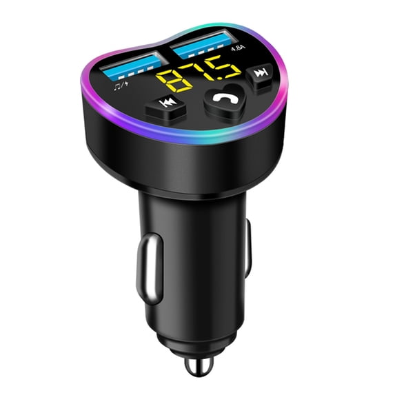 Gecau USB Car Adapter Wireless Bluetooth Kit Practical&Affordable luetooth Transmitter Black 4.4x2.4 Inch Home Decor